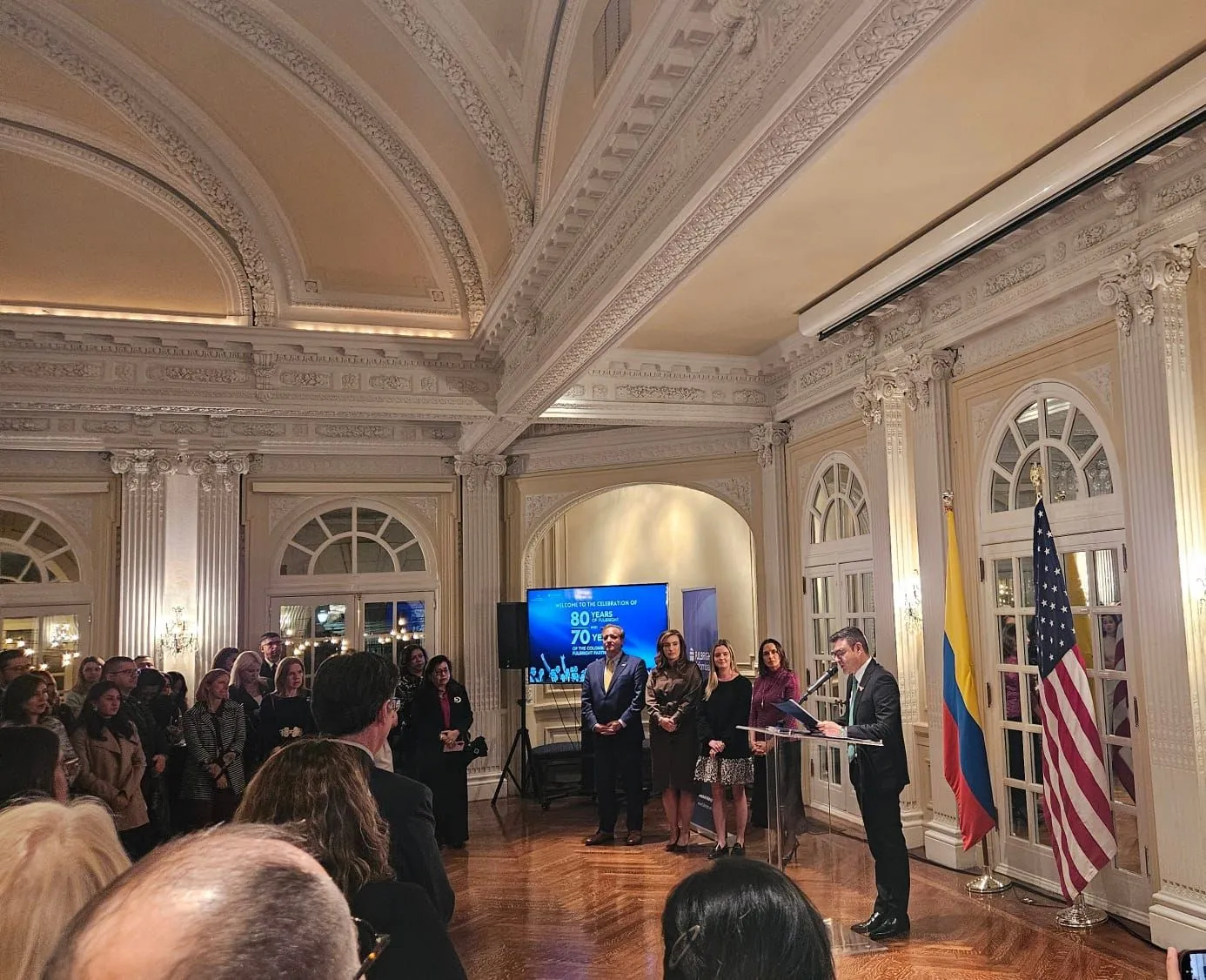 Intervención durante la recepción por los 80 años de Fulbright y los 70 años de Fulbright Colombia en Washington